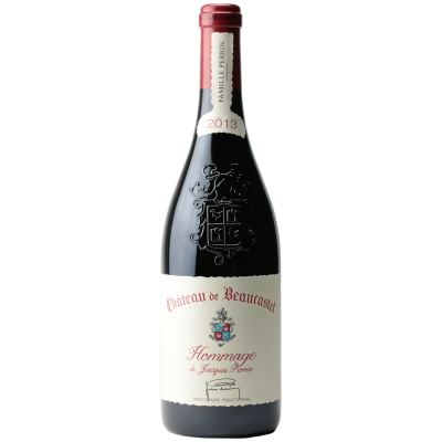 Châteauneuf-du-Pape Hommage à Jacques Perrin CAISSE BOIS Rouge 2013 - Château de Beaucastel