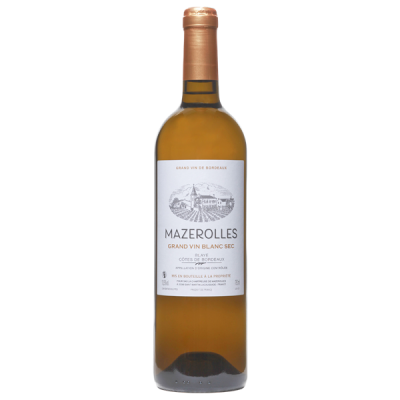 Château Mazerolles Côtes de Bordeaux Blaye Grand Vin Blanc sec 2021