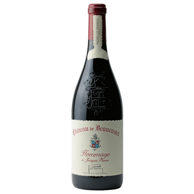 Châteauneuf-du-Pape Hommage à Jacques Perrin CAISSE BOIS Rouge 2011 - Château de Beaucastel