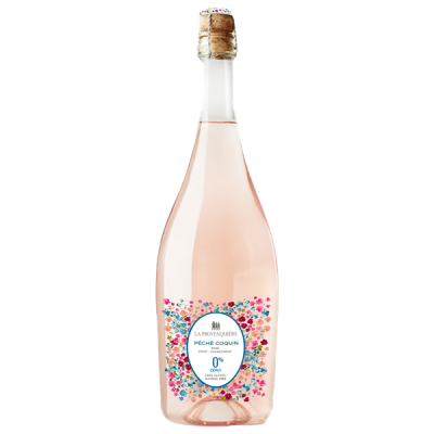 Péché Coquin Pinot - Chardonnay 0% Sans Alcool Rosé - La Provenquière