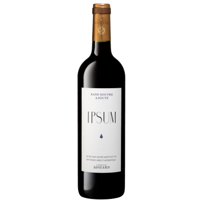 IPSUM Sans Soufre Ajouté Rouge 2025 - Vignobles Siozard