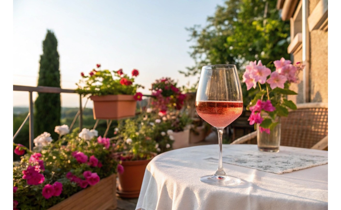 La couleur des vins rosés