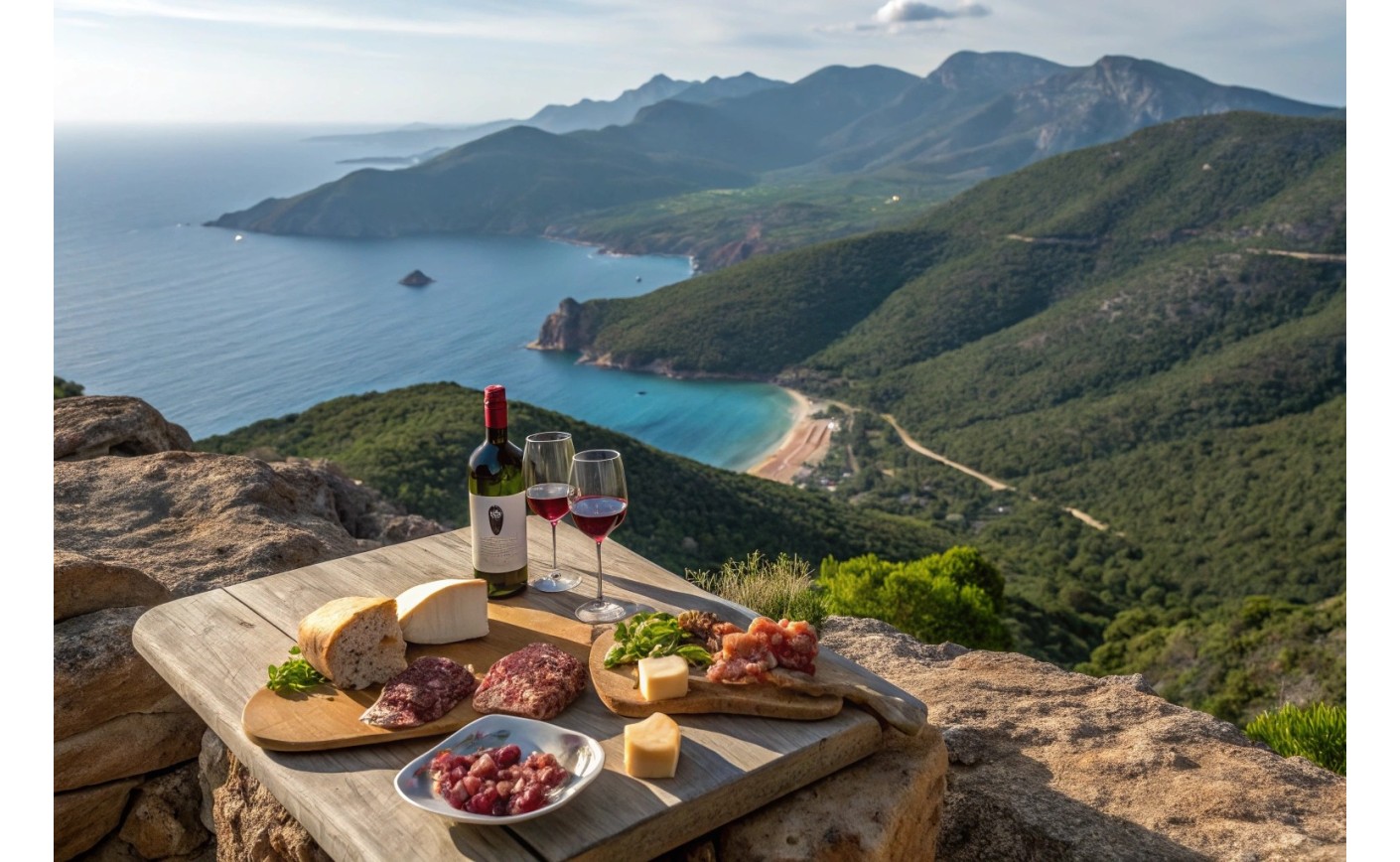 La Corse, ses plages, ses montagnes, sa charcuterie et... ses vins !